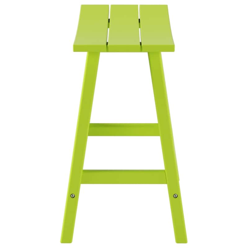 Polytrends Laguna Hdpe All Weather Outdoor Patio 24" Saddle Seat Counter Stool (Set Of 2)
