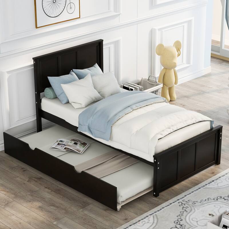 Twin Platform Bed with Rollers Bed Bath & Beyond 35355707
