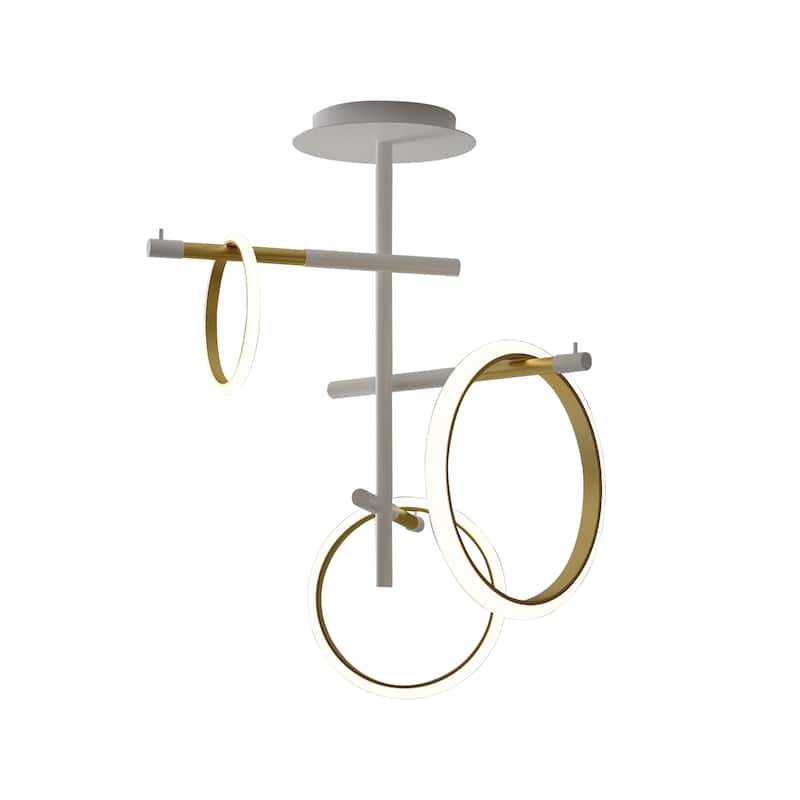 Glow's Avenue 3-Light Loop Ring Chandelier