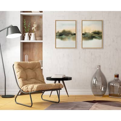 Kate and Laurel Sylvie Tranquil Framed Canvas Art Set by Amy Lighthall