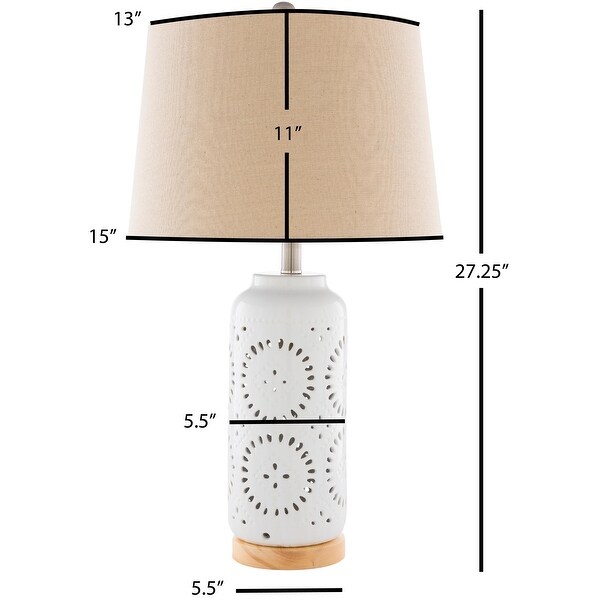 ceramic cut out table lamp