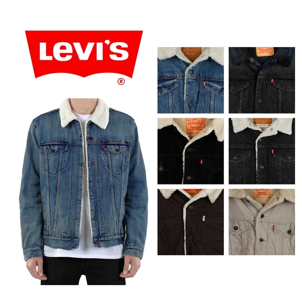 Levi's sherpa jacket men's sale Clearance