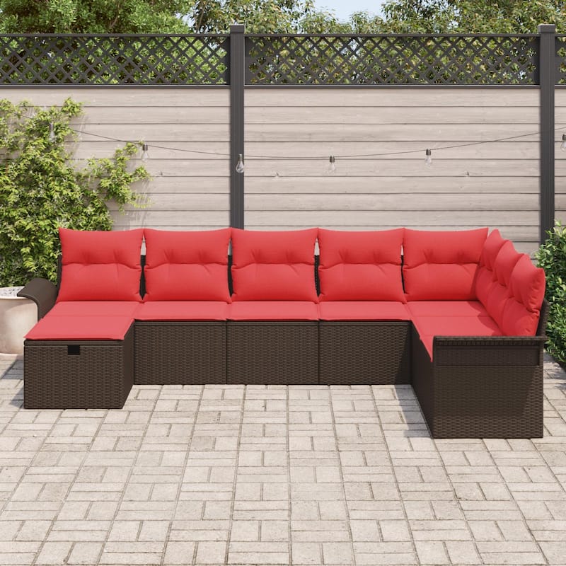 vidaXL 8/9 Piece Garden Sofa Set with Cushions