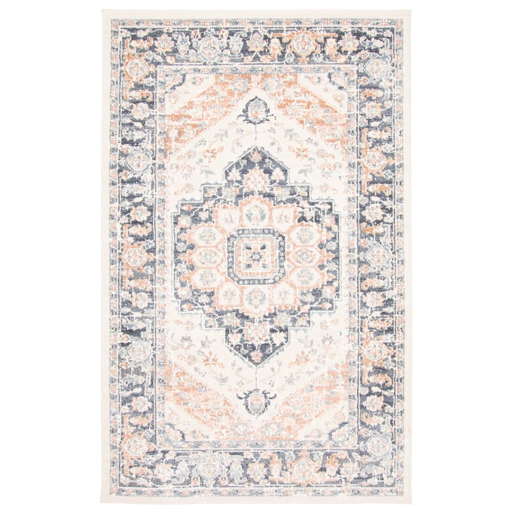 ECARPETGALLERY Machine Woven Heriza Ivory Area Rug
