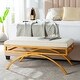 Shop Safavieh Modern Glam Moon Arc Light Beige/Gold Bench ...
