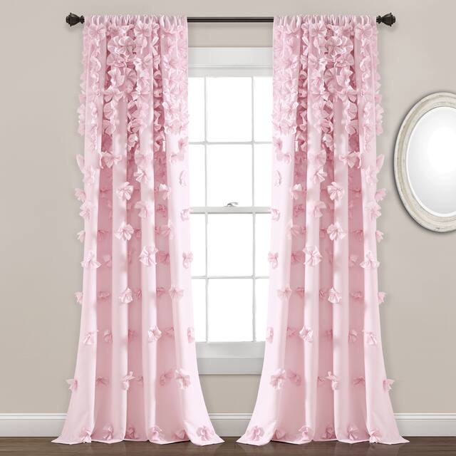 Silver Orchid Turpin Single Window Curtain Panel - 54"Wx95"L - Lilac