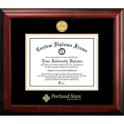 Portland State University 10w x 8h Gold Embossed Diploma Frame