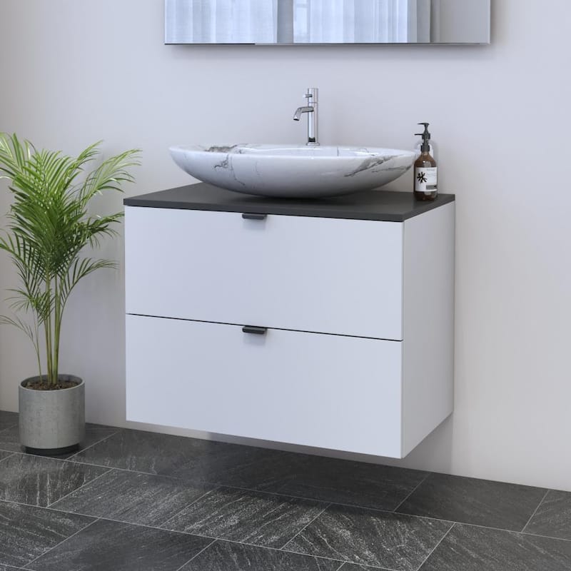 Ines 2S 80 Floating Bathroom Vanity (32" Width)