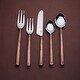 preview thumbnail 2 of 6, Inox Copper Antique Sundance Design 5-piece Flatware Set