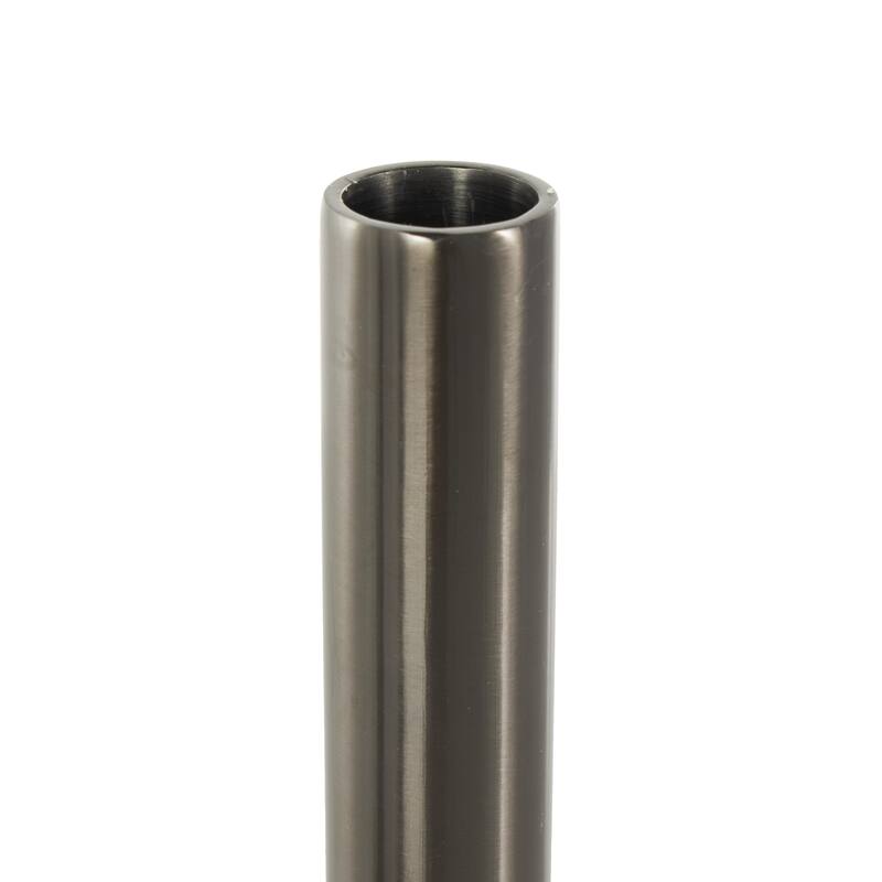 Stainless Steel Metal Slim Candle Holder with Round Base - Set of 3 Silver - Roche River Decor