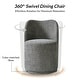 preview thumbnail 17 of 19, HULALA HOME Amalia Modern 21.5"W Ergonomic 360° Swivel Dining Chair with Curved Backrest Set of 4
