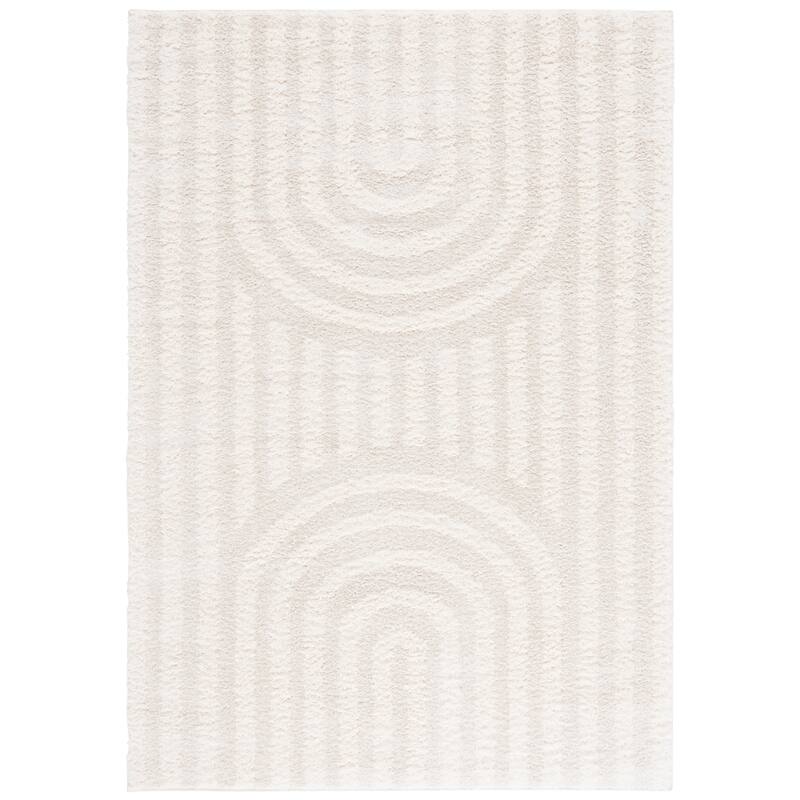 SAFAVIEH Norway Berniece Mid-Century Modern Rug - 5'3" x 7'6" - Ivory/Grey