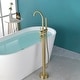 preview thumbnail 37 of 54, Freestanding Double Handle Clawfoot Tub Faucet - 8" x 47"