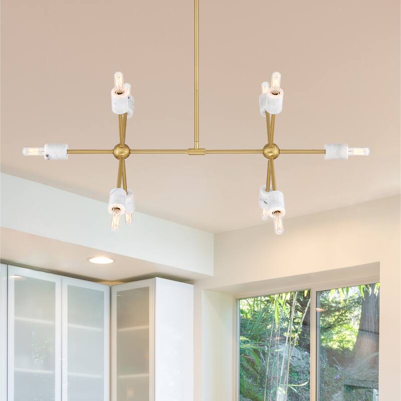 Designers Fountain D304C-IS Star Dust 10 Light 35" Wide Linear Pendant