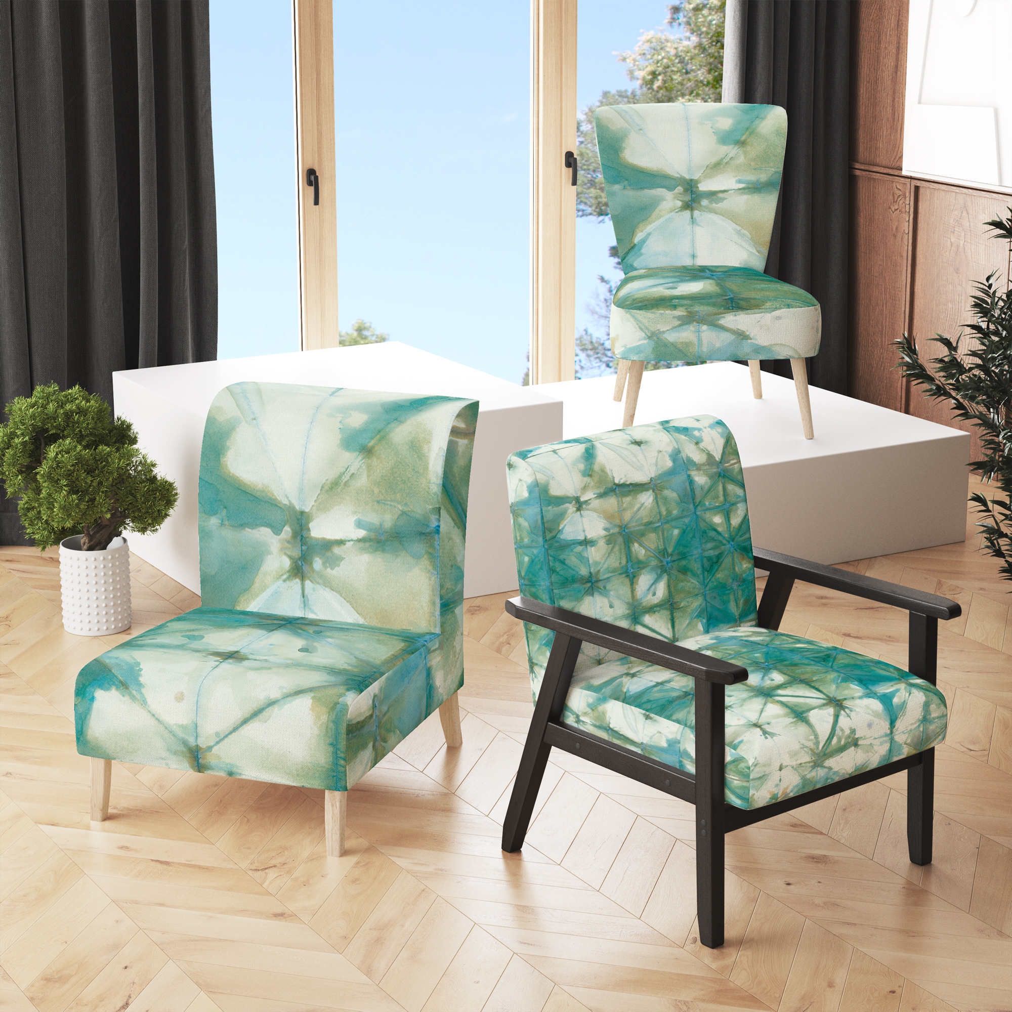 Turquoise living room chair best sale