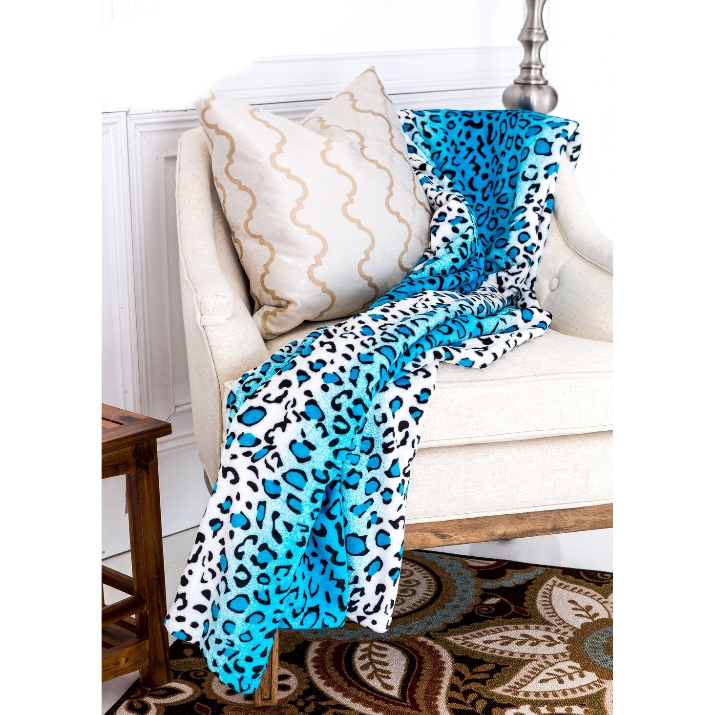 Leopard print soft online blanket