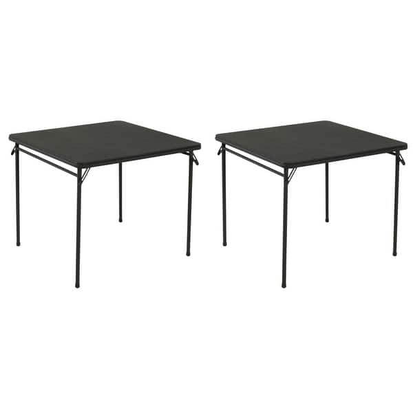 COSCO 34 inch Square Vinyl Top Folding Card Table(2Pack) N/A Bed