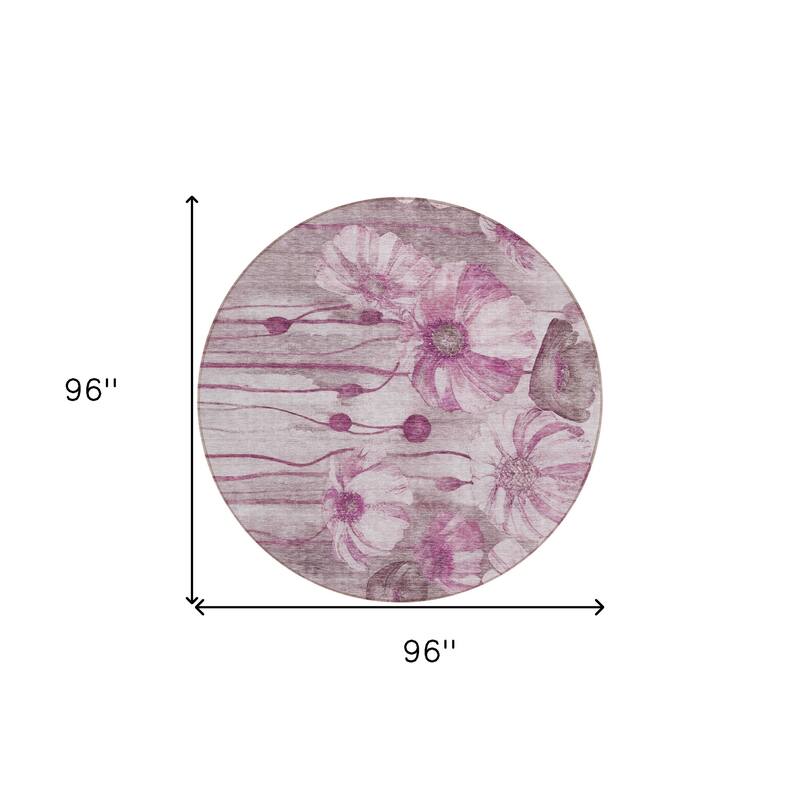 HomeRoots Floral Transitional Rectangle Outdoor Rug
