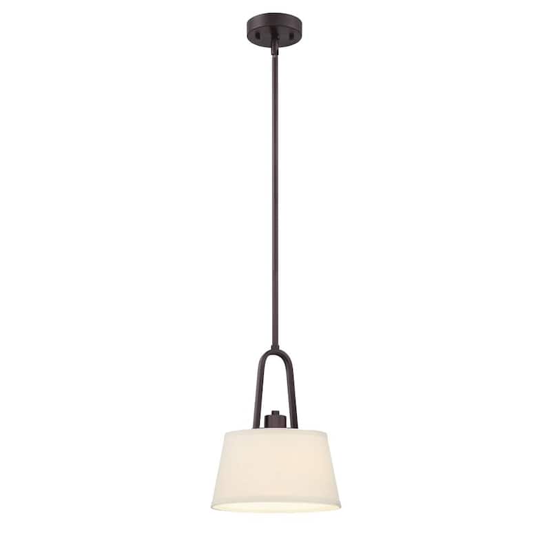 Designers Fountain Studio 9" Wide 1 Light Pendant with Off White