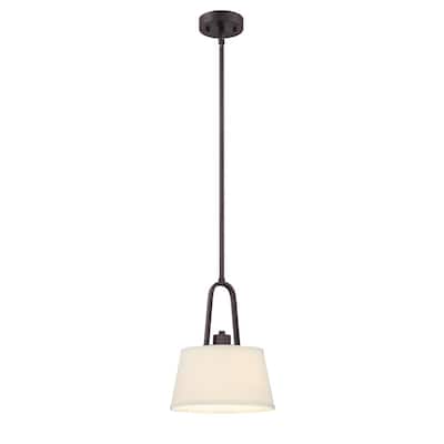 Designers Fountain Studio 9" Wide 1 Light Pendant with Off White