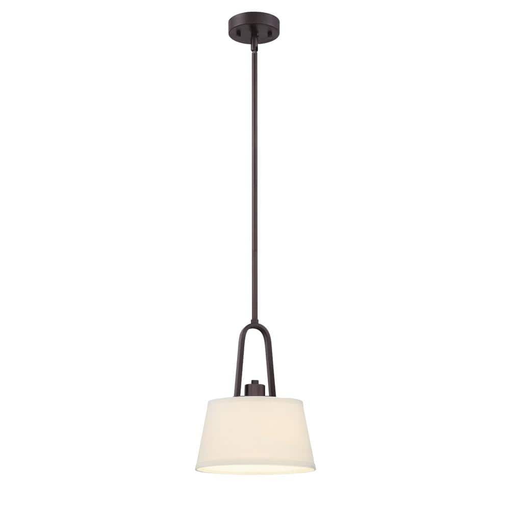 Designers Fountain Studio 9" Wide 1 Light Pendant with Off White
