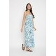 preview thumbnail 3 of 37, Oussum Maxi Dress Floral Pattern Long Tube Dress Polyester Sleeveless Dresses Party resort Summer wear
