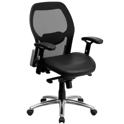 Mid-Back Super Mesh Executive Swivel Office Chair with Knee Tilt Control - 25"D x 27.25"W x 38.6" - 41.7"H