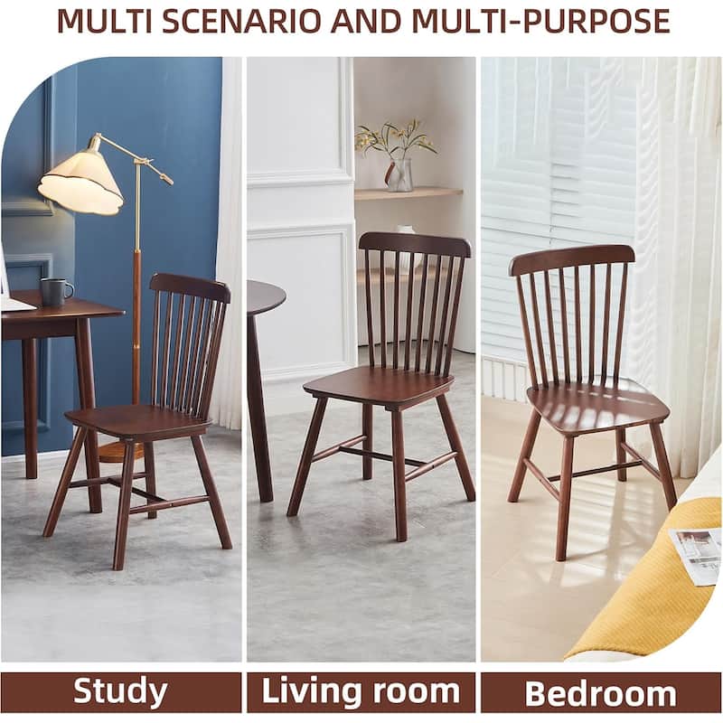 4 Pieces Of Dining Chair, Rubber Wood Material, Dining Chair, Solid Wood Chair, Solid Wood Dining Table Chair