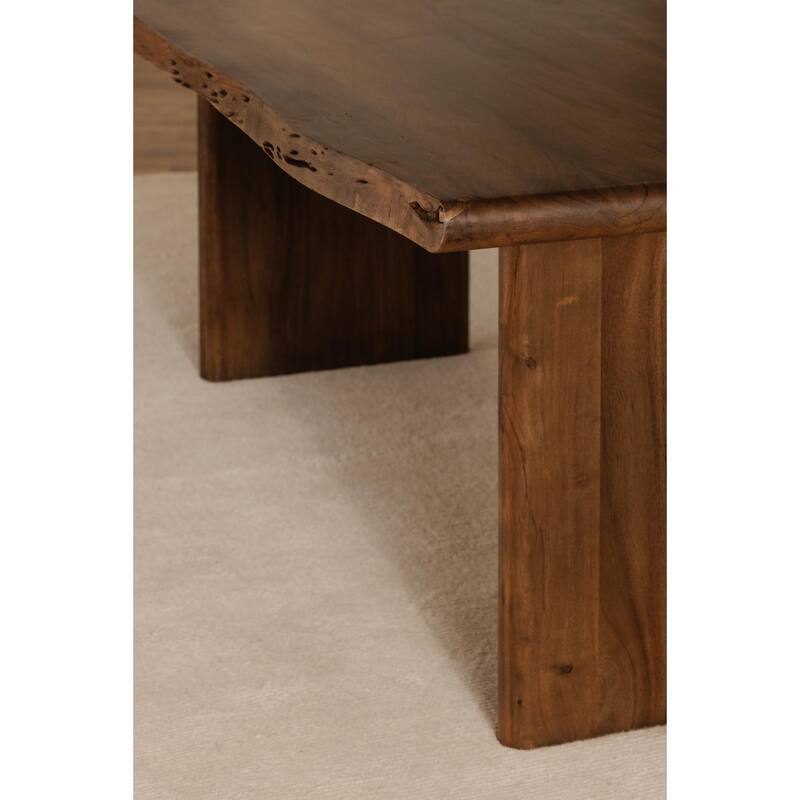 NADAAL STUDIOS Jorah, Large Wooden Dining Table, Brown