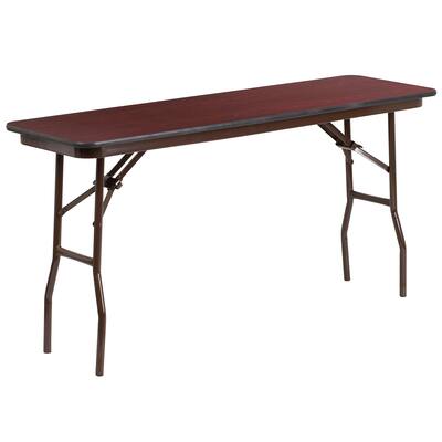 60-inch Rectangular High Pressure Laminate Folding Training Table - 60"D x 18"W x 30"H