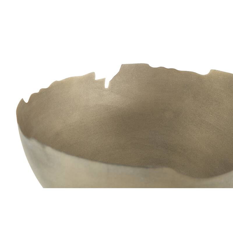 Signature Design by Ashley Maura Antique Gold Bowl - 14"W x 14"D x 8"H