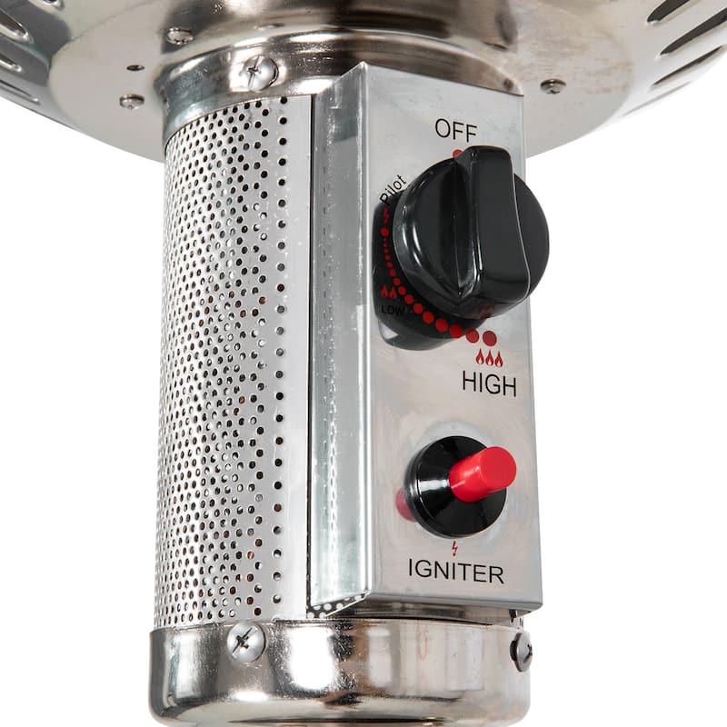 Outdoor 46,000 BTU Stainless Iron Propane Gas Patio Heater