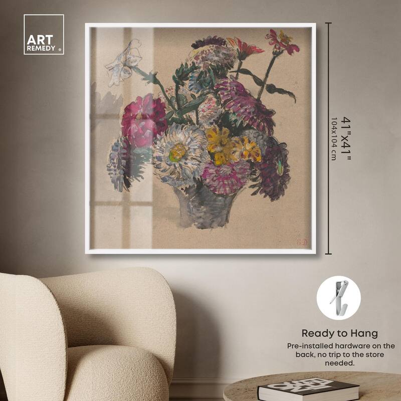 Basket of Flowers Shadowbox by Art Remedy