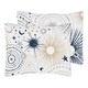 preview thumbnail 5 of 4, Star and Moon Collection Boy Girl 3pc Full Queen Comforter Set - Navy Blue Gold Grey Celestial Sky Stars Gender Neutral Unisex
