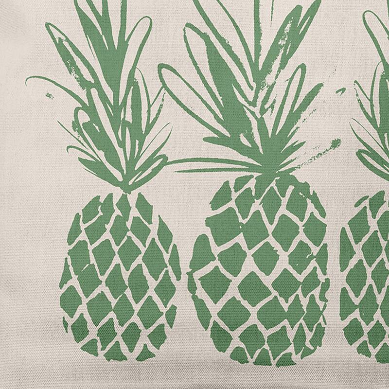 Pineapples Decorative Throw Pillow - 20" x 20" - Sage