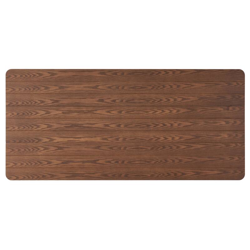 Farmhouse Solid Wood Dining Table with 4 Square Leg