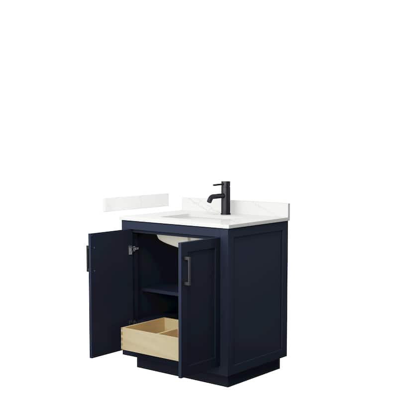Miranda 30-inch Single Vanity, Quartz Top