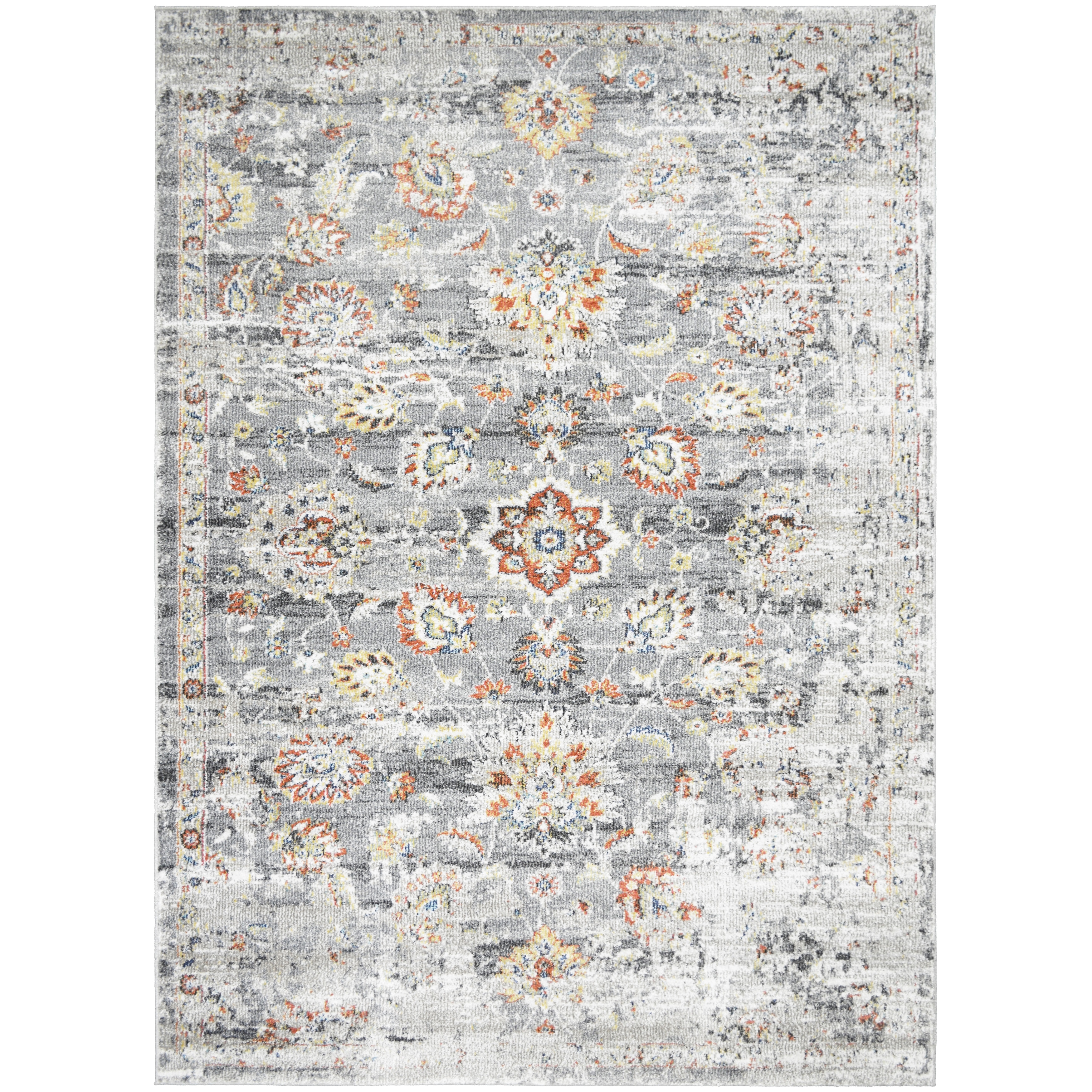 Barcelona Mateo Gray Traditional Oriental Area Rug