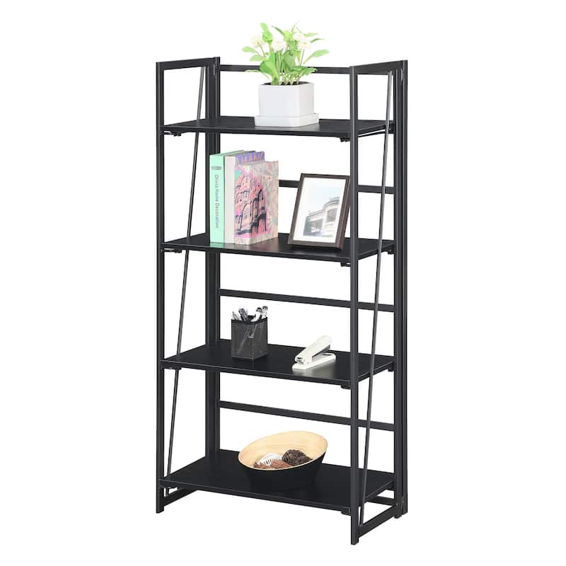 Convenience Concepts Xtra Folding 4 Tier Bookshelf