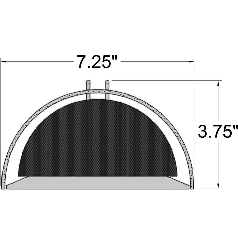 Prong Tall LED Wall Sconce - Matte Black