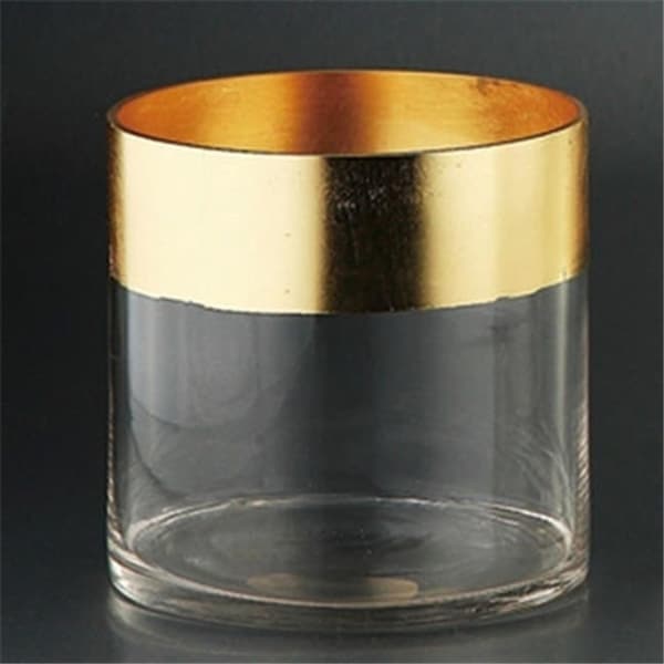 Diamond Star 84106GO 6 x 6 in. Cylinder with Gold Edge Gold