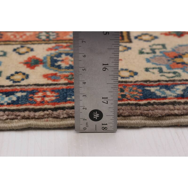 ECARPETGALLERY Hand-knotted Uzbek Ghazni Taupe Wool Rug - 2'7 x 4'1