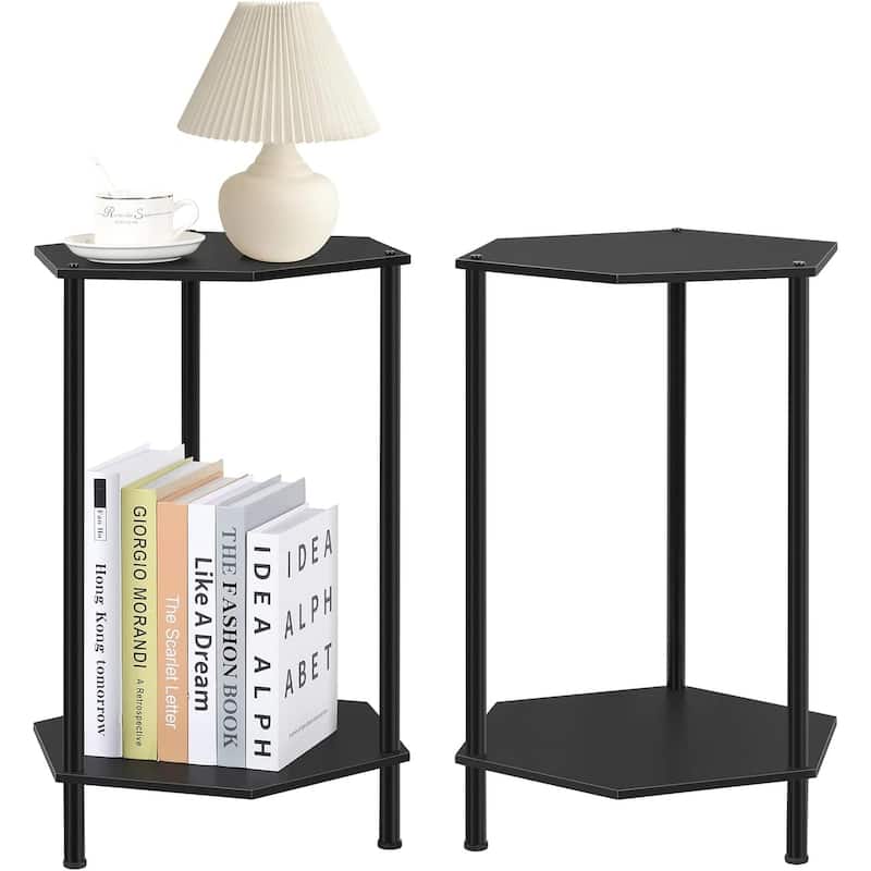 Small End Tables Living Room Set of 2