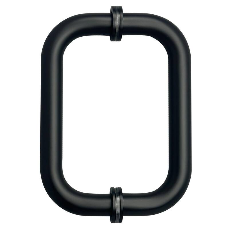 CEL 6"x6" Tubular Stainless Steel Back to Back Shower Door Pull Handle