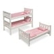 preview thumbnail 7 of 7, Badger Basket 1-2-3 Convertible Doll Bunk Bed with Bedding and Free Personalization Kit - Pink/Stripe