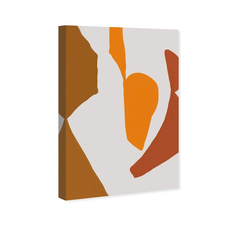 Wynwood Studio Canvas Abstract Coconut Peels Brown and Modern & Contemporary Wall Art Canvas Print