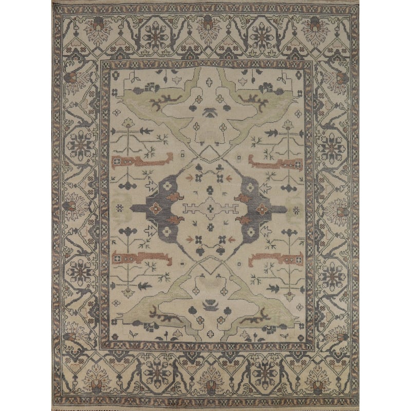 Oushak Oriental Area Rug Handmade Wool Carpet - 8'3"x 10'0"