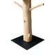 preview thumbnail 2 of 4, Mangosteen Tree Floor Coat Rack w/ Iron Stand, 80 Inch Tall, Natural Wood and Black (Size Vary, No Two Are The Same)