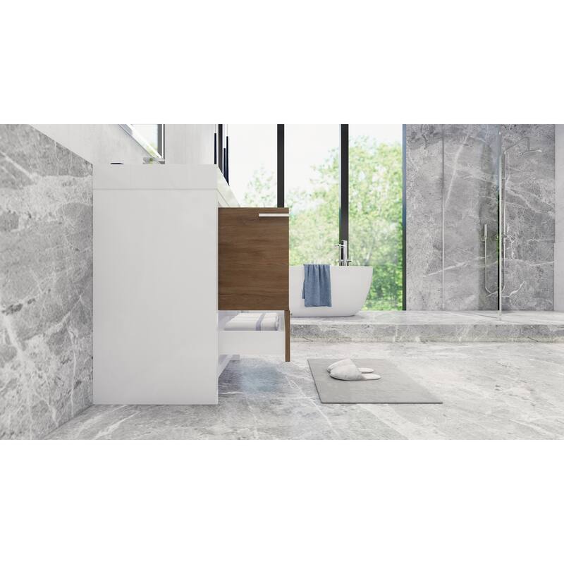 Dove 30'' Freestanding Vanity with Reinforced Acrylic Sink