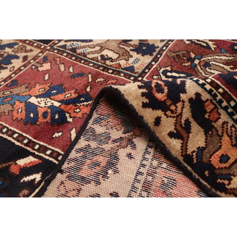 ECARPETGALLERY Hand-knotted Kayseri Vintage Dark Red Wool Rug - 4'5 x 6'7